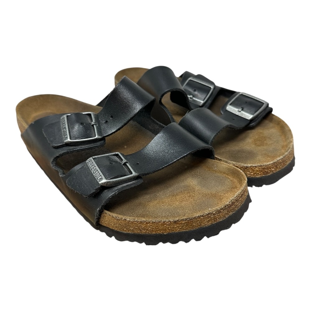 Birkenstock Arizona Soft Footbed Leather Preppy Habana Size 44  11-11.5 - Picture 2 of 13